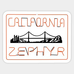 California Zephyr Sticker